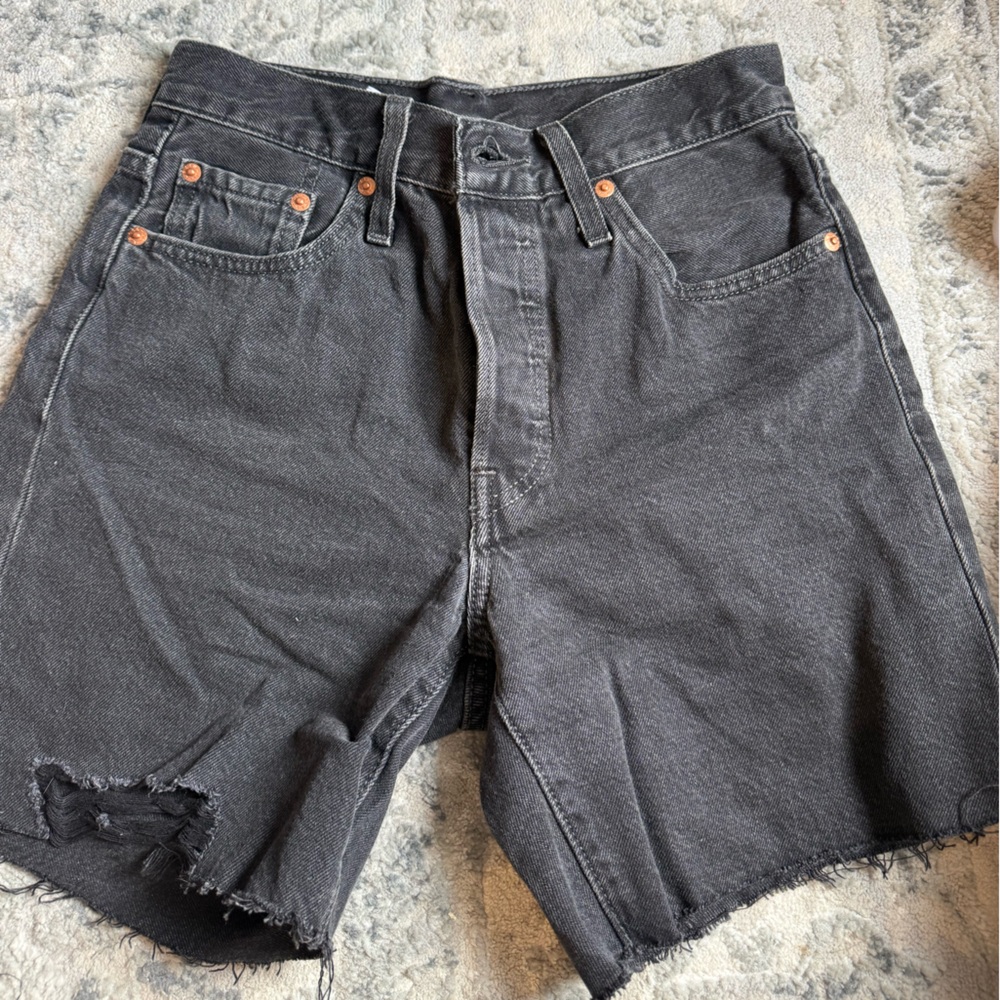 Levi's Black Jean Shorts